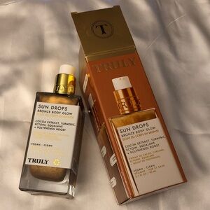 TRULY Sun Drops Bronze Body Glow Lightweight Bronzing Oil 90ml NIB No Fragrance